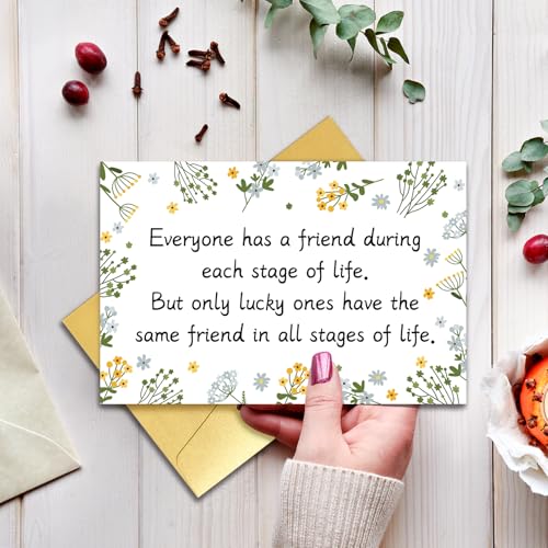 Romantic Friendship Birthday Card for Best Friend & Sister