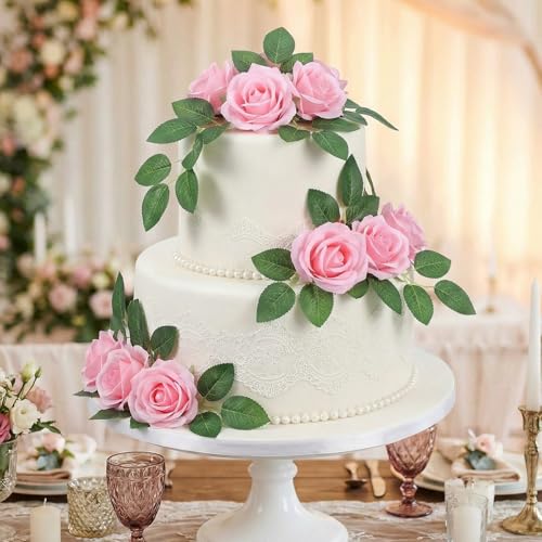 50 Pcs Artificial Green Leaves for DIY Wedding & Home Decor