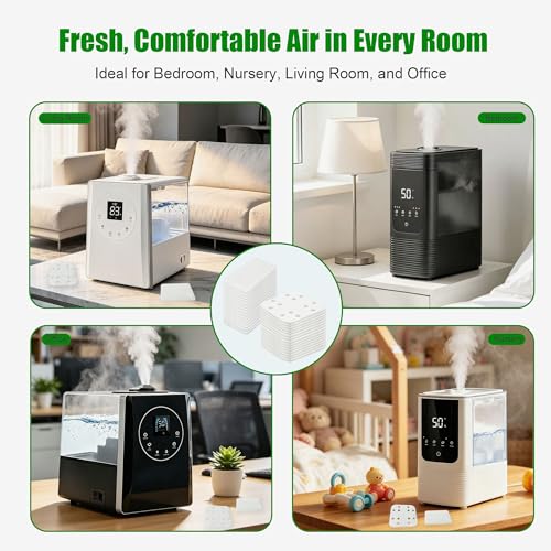 Humidifier Replacement Filters & Aroma Pads Bundle - 60 Pieces