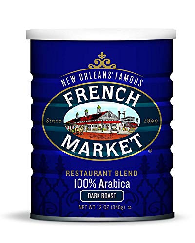 French Market Restaurant Blend Dark Roast Ground Coffee - 12oz Pack of 3