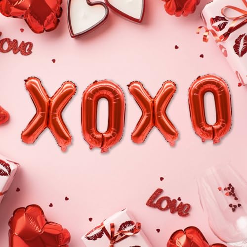 XOXO Mylar Balloons for Valentine's Day & Galentine's Party