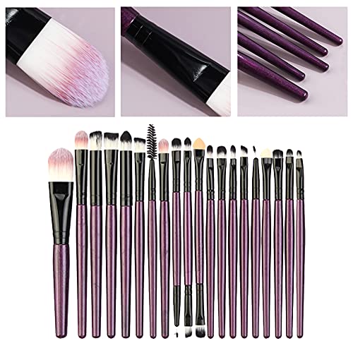 Dancecola 20-Piece Professional Makeup Brush Set - Soft Synthetic Face & Eye Cosmetics Brushes