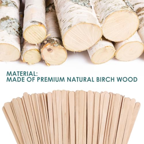 Disposable Small Waxing Spatulas 200 Pcs - Wooden Facial Hair Removal Sticks
