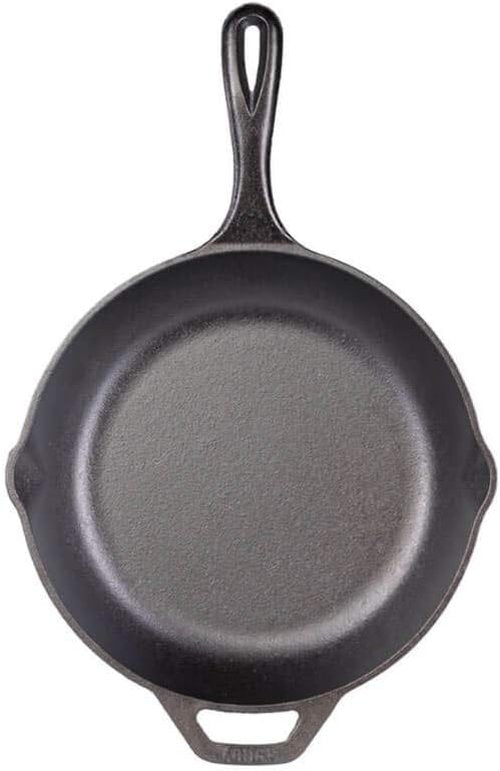 Lodge Chef Collection 10" Pre-Seasoned Cast Iron Skillet - Essential Kitchen Tool for Frying & Searing