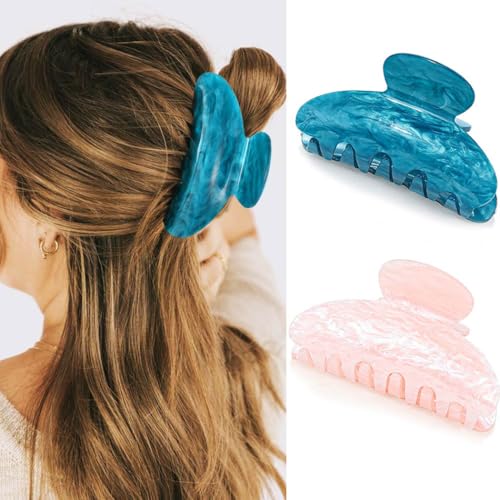 Gortin Medium Acrylic Hair Claw Clips Nonslip for Thick Hair