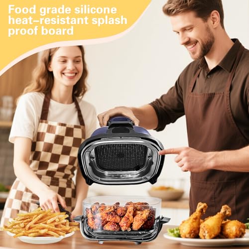 2-Pack Silicone Splatter Screen for Ninja Air Fryer - Upgraded Vents