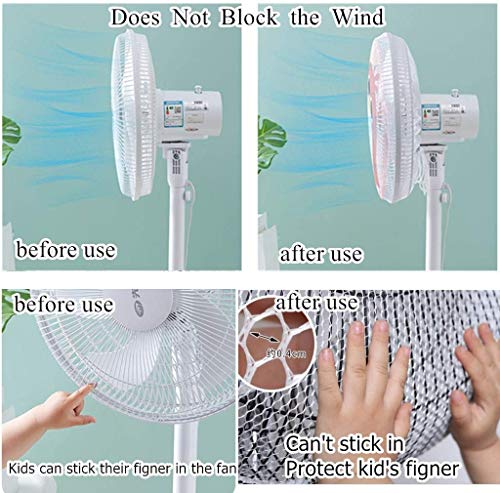 Holidaywoo 2-Pack Cartoon Fan Guard Net Safety Cover for 16-20 Inch Fans