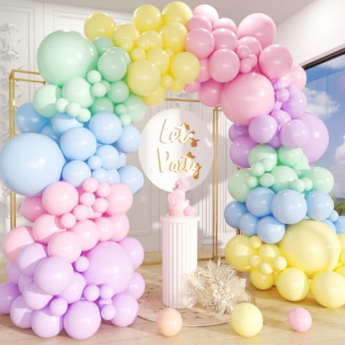210-Pc Pastel Balloon Garland Kit for Birthday & Baby Showers