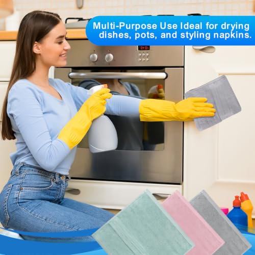 Premium 100% Cotton Wash Cloths - 13x13 Inch, 3 Pack, Soft & Absorbent