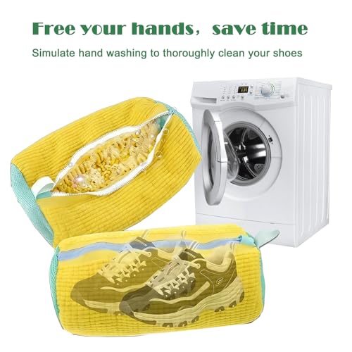 Shoe Washing Machine Bag Set - 2 Reusable Bags & Drying Racks
