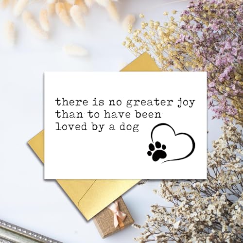 Dog Loss Sympathy Card - Condolence Card for Pet Owners