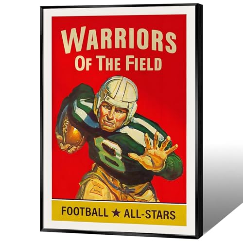Rugby & American Football Canvas Poster Sports Wall Art Print 8x12in