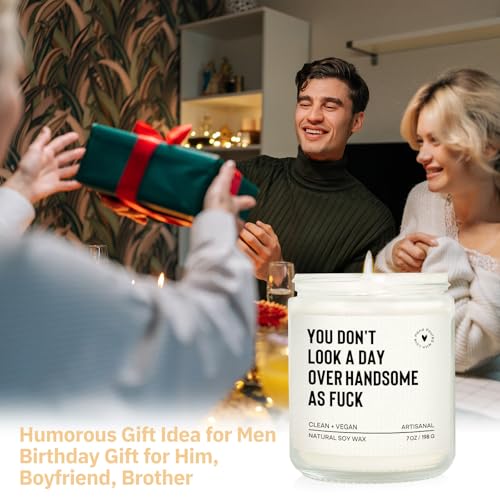 Romantic Lavender Candle for Him - Perfect Gift for Boyfriend, Husband, or Dad - 7oz