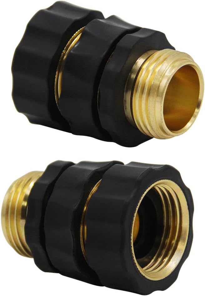 Twinkle Star Quick Connect Garden Hose Fittings - Male & Female Adapter Set (4 Pieces)