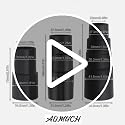 AOMUCH 3-Piece Universal Wet Dry Vacuum Hose Adapter and Connector Kit