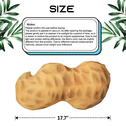 17.7-Inch Peanut Stuffed Animal Plush Toy - Realistic Vegetable Pillow