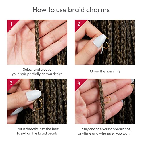RED by Kiss Hair Jewelry DIY Kit for Braids and Dreadlocks (Kit 2)
