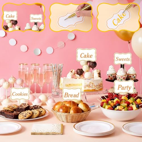 100 Blank Toothpick Flags - Charcuterie Board Labels & Food Tags