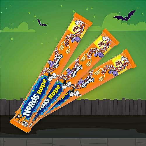 Spooky Nerds Rope Candy - Halloween Gummy Treat, 0.92 oz