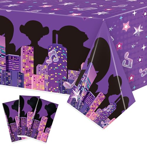 Korean Pop Music Table Cloths - 3 Pack for Parties & Events
