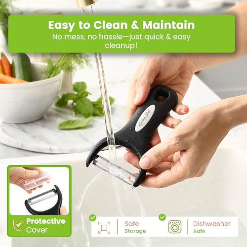 Spring Chef Y Peeler - Ultra-Sharp Stainless Steel Vegetable Peeler - 1 Pack