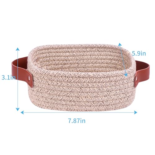 ABenkle Mini Rope Woven Storage Basket - Eco-Friendly Organizer