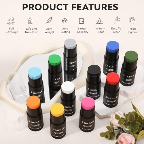 DATANSUN Cream Face Paint Stick - 1.06 Oz Long Lasting Body Paint