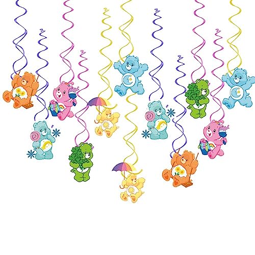 12pcs Cute Bear Hanging Swirls - Birthday Party Decorations
