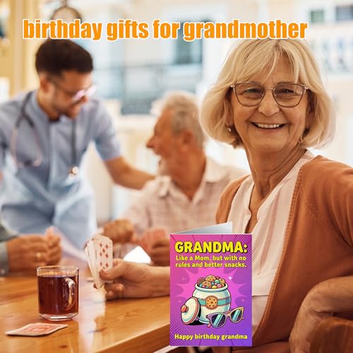 Funny Birthday Card for Grandma | No Rules Joke Design, 5x7