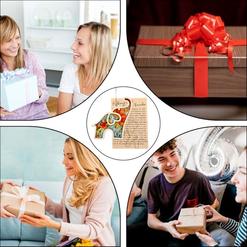 Friendship Elephant Ornament with Story Card - Meaningful Gift for Sisters