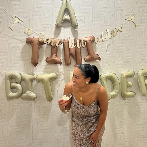 Gold A Tini Bit Older Birthday Banner for Martini Parties