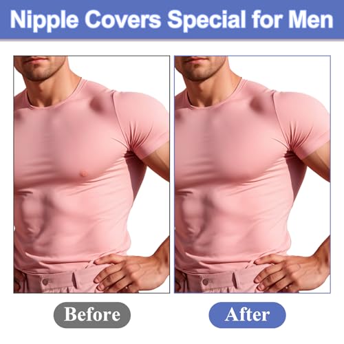100 Pcs Disposable Nipple Covers for Men, Anti Chafing Running Nipple Patches Breathable No-Show Nipple Protector Tape for Runners Sports Gym