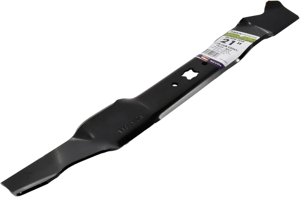 Maxpower 331528B Mulching Blade - 21 Inch Replacement for MTD, Cub Cadet, Troy-Bilt | Durable & Efficient