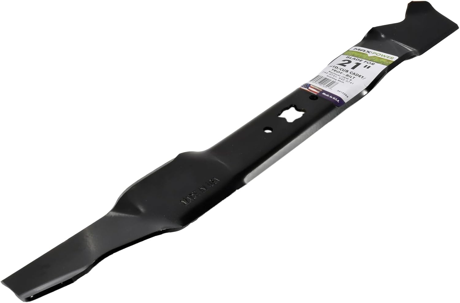 Maxpower 331528B Mulching Blade - 21 Inch Replacement for MTD, Cub Cadet, Troy-Bilt | Durable & Efficient