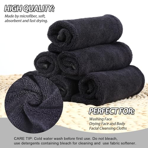 PHOGARY 6 Pack Microfiber Shower Gloves & Makeup Remover Mitts