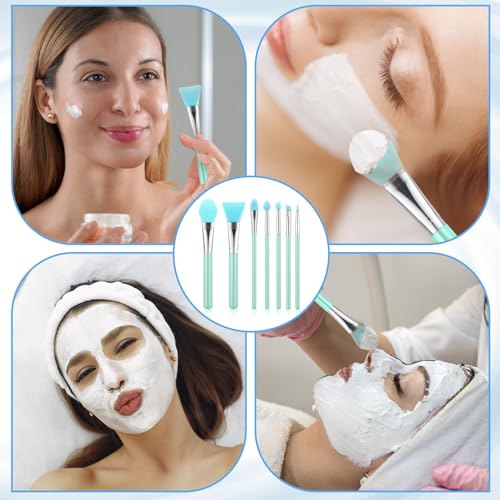 7-Piece Silicone Brush Applicator Kit for Epoxy Resin and Face Masks
