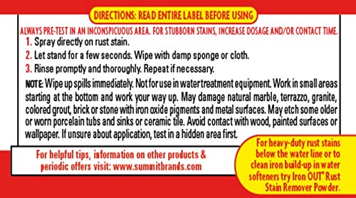 Iron OUT Spray Gel Rust Stain Remover - 24 Ounce Multi-Purpose Cleaner