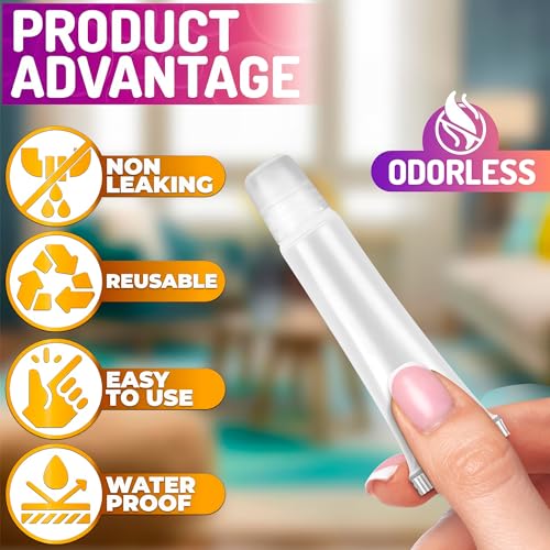 ZOKLU 6 Pack Empty Lip Gloss Squeeze Tubes, 0.35 oz Clear PVC Refillable Containers for Lip Balm and Cosmetics