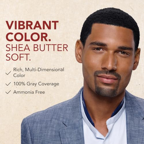 Creme of Nature Men's Liquid Hair Color - Jet Black Gray Coverage