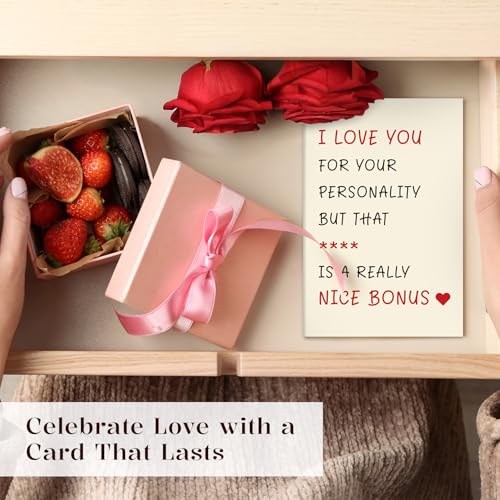 Funny Valentine's Day Card for Him, Husband, Boyfriend - Personality