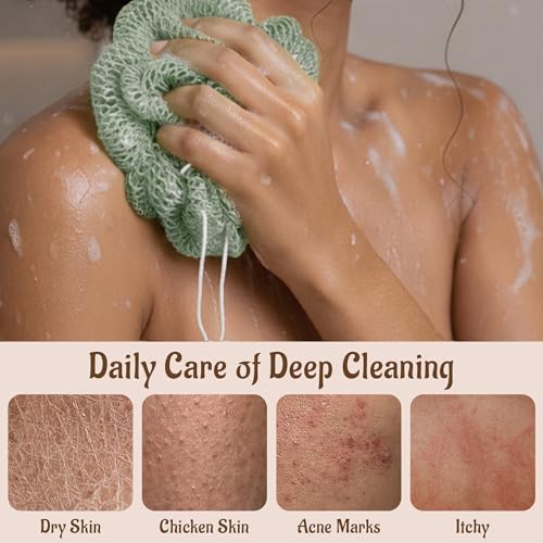 Yiclick Authentic African Net Sponge Exfoliating Body Scrubber