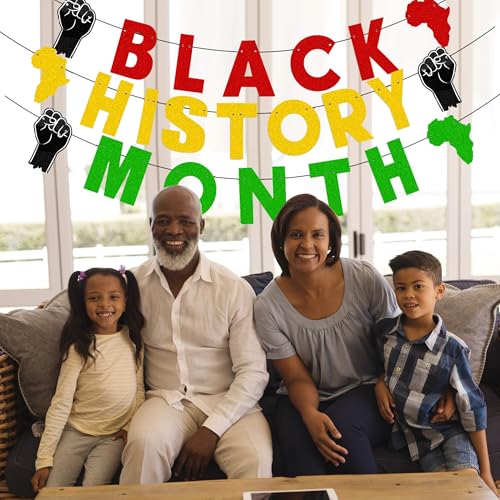 Black History Month Banner African American Party Decorations Backdrop