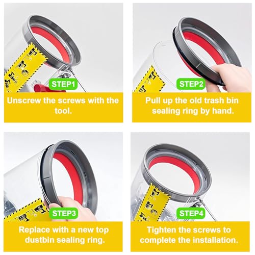 Replacement Dust Bin Sealing Ring for Dyson V11 V15 SV Series