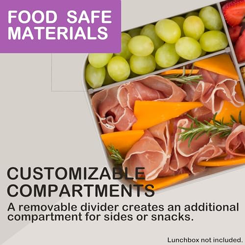 Cliivour Modern Bento Box Replacement Dividers 3-Pack - Food-Safe Lunch Container Inserts