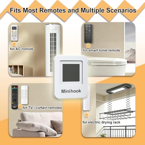 Magnetic Remote Control Holder - 3 Pack Self-Adhesive Strips