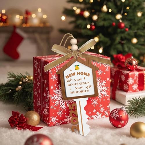 First Home Christmas Ornament Wood Decor - 2025 New Housewarming Gift