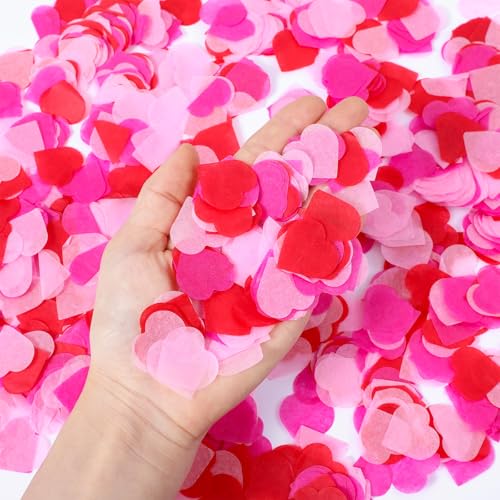Heart Confetti Paper Decorations for Wedding & Engagement Parties