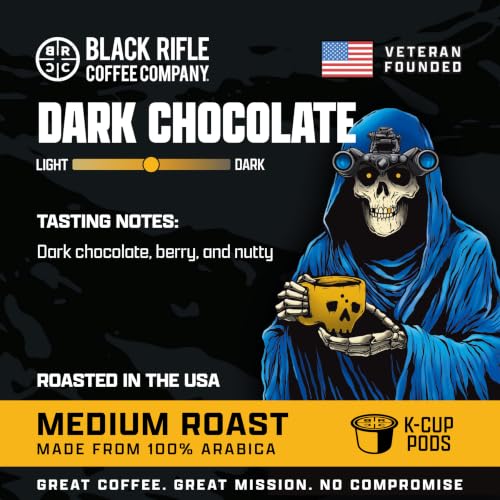 Black Rifle Coffee Dark Chocolate Medium Roast K-Cups, 12 Count