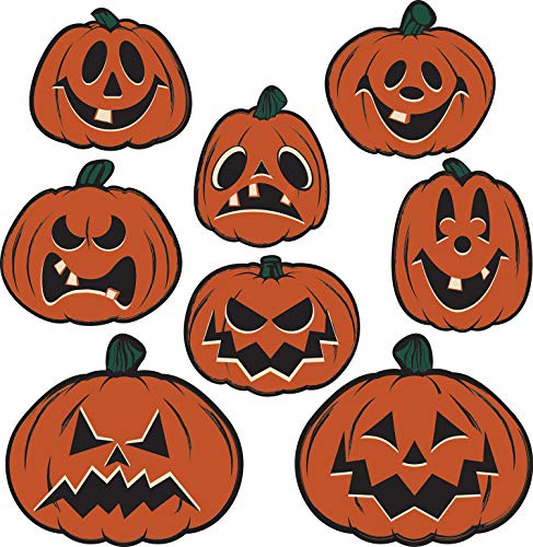 Beistle Vintage Halloween Pumpkin Cutouts Double-Sided 48 Pack