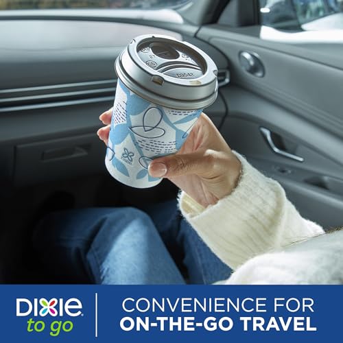 Dixie To Go Disposable Paper Coffee Cups, 12 oz, 156 Count